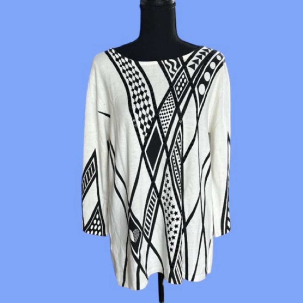 🔥BOB MACKIE SWEATER! DESIGNER SWEATER WITH A HINT OF SEQUINS 🔥🔥🔥🔥